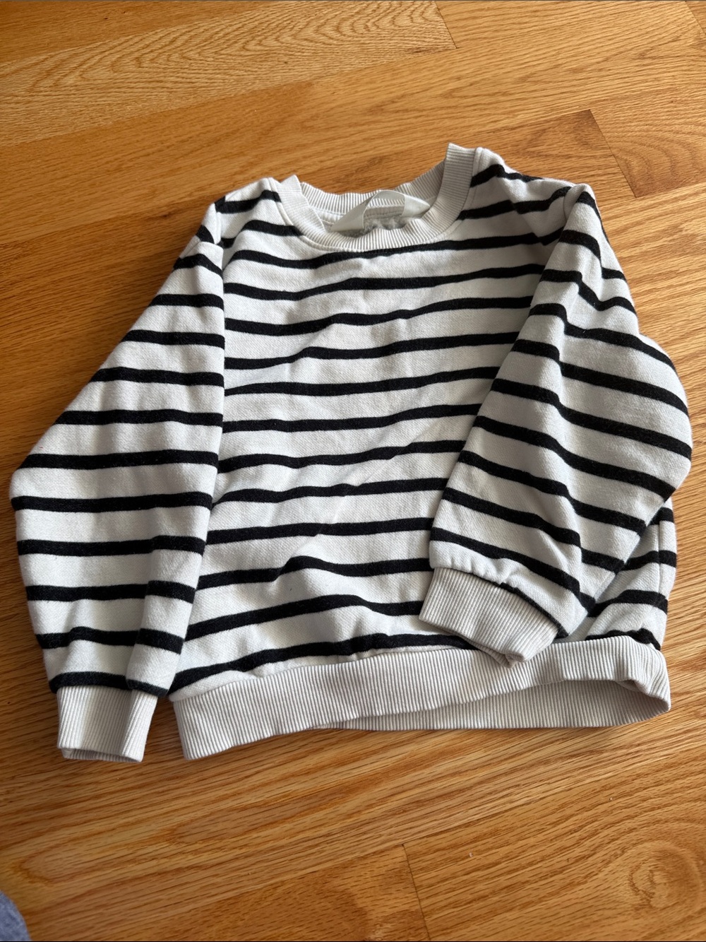 H&M Black & White Striped Kids Sweatshirt